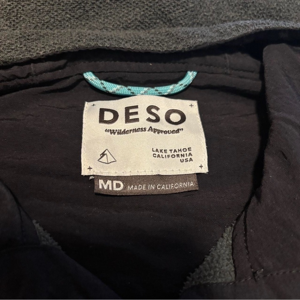 Deso Supply Men's Medium Ropi Patina Snap Hoodie Fleece Lined Hood Zip Pocket — image 4 of 5